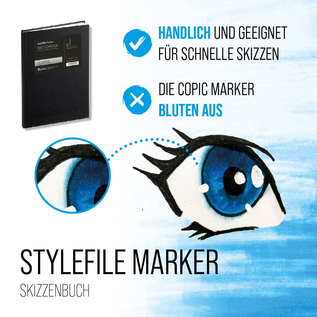 Papier für Copic Marker Stylefile Skizzenbzch -VIORAMA