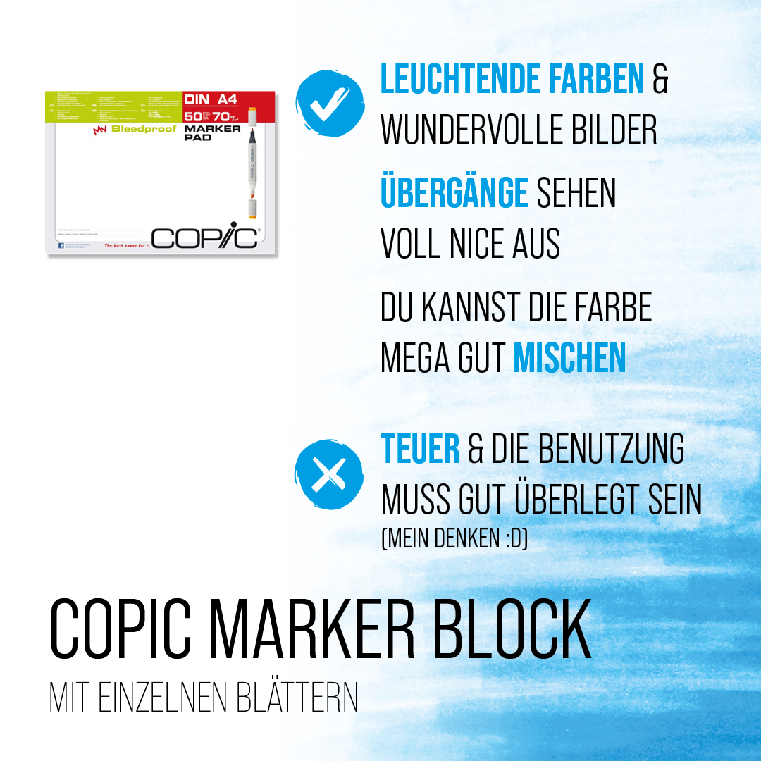 Papier für Copic Marker Copic Marker Block -VIORAMA